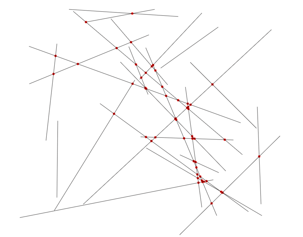 Line segment intersection